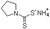 structure of CAS# 5108-96-3, Ammonium 1-pyrrolidinedithiocarbamate