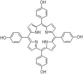 structure of CAS# 51094-17-8, 5,10,15,20-Tetrakis(4-hydroxyphenyl)porphyrin