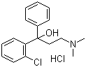 CAS # 511-13-7, Chlophedianol hydrochloride, 2-Chloro-alpha-[2-dimethylaminoethyl]benzhydrol hydrochloride
