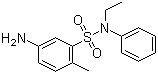 structure of CAS# 51123-09-2, 5-Amino-N-ethyl-2-methyl-N-phenylbenzenesulphonamide