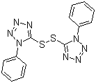 structure of CAS# 5117-07-7, 5,5'-Dithiobis(1-phenyl-1H-tetrazole)