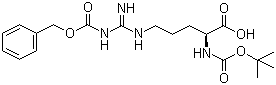 structure of CAS# 51219-18-2, N-Boc-N'-Cbz-L-arginine