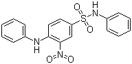 CAS 登录号：5124-25-4, 分散黄 42, 分散黄 M-FL, 4-苯胺基-3-硝基-N-苯基苯磺酰胺