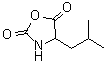 4-(2-甲基丙基)-2,5-恶唑烷二酮分子结构 (CAS 51248-35-2)