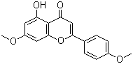 5-羟基-4',7-二甲氧基黄酮分子结构 (CAS 5128-44-9)