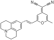 4-(Dicyanomethylene)-2-methyl-6-(julolidin-4-ylvinyl)-4H-pyran molecular structure (CAS 51325-95-2)