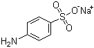 对氨基苯磺酸钠分子结构 (CAS 515-74-2)