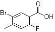 structure of CAS# 515135-65-6, 5-Bromo-2-fluoro-4-methylbenzoic acid