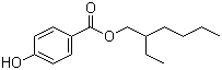 structure of CAS# 5153-25-3, 2-Ethylhexyl 4-hydroxybenzoate