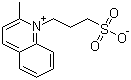 3-(2-甲基喹啉-1-基)丙烷-1-磺酸内盐分子结构 (CAS 51583-69-8)