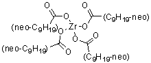 Neodecanoic acid zirconium salt molecular structure (CAS 51601-43-5)