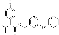 CAS # 51630-33-2, 4-Chloro-alpha-(1-methylethyl)-benzeneacetic acid (3-phenoxyphenyl)methyl ester