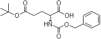 structure of CAS# 51644-83-8, N-[(Phenylmethoxy)carbonyl]-D-glutamic acid 5-(1,1-dimethylethyl) ester