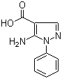 structure of CAS# 51649-80-0, 5-Amino-1-phenylpyrazole-4-carboxylic acid