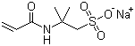 2-甲基-2-[(1-氧代-2-丙烯基)氨基]-1-丙磺酸钠盐分子结构 (CAS 5165-97-9)
