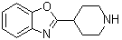 structure of CAS# 51784-03-3, 2-(4-Piperidinyl)-1,3-benzoxazole