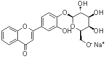 CAS # 517892-05-6, 2-[4-(beta-D-Galactopyranosyloxy)-3-hydroxyphenyl]-4H-1-benzopyran-4-one monosodium salt