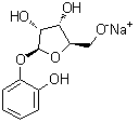 2-Hydroxyphenyl beta-D-ribofuranoside monosodium salt molecular structure (CAS 517892-07-8)