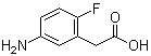 structure of CAS# 518057-74-4, 5-Amino-2-fluorobenzeneacetic acid
