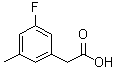 structure of CAS# 518070-22-9, 3-Fluoro-5-methylbenzeneacetic acid