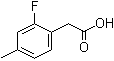 structure of CAS# 518070-28-5, 2-Fluoro-4-methylbenzeneacetic acid