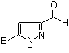5-Bromo-1H-pyrazole-3-carboxaldehyde molecular structure (CAS 518357-37-4)