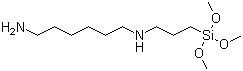 structure of CAS# 51895-58-0, N-[3-Trimethoxysilyl]propyl]-1,6-hexanediamine