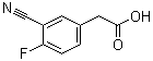 structure of CAS# 519059-11-1, 3-Cyano-4-fluorobenzeneacetic acid