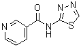 structure of CAS# 51987-99-6, N-(1,3,4-Thiadiazol-2-yl)pyridine-3-carboxamide