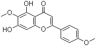 柳穿鱼黄素分子结构 (CAS 520-12-7)