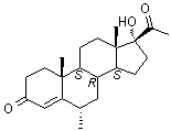 Medoxyprogesterone molecular structure (CAS 520-85-4)