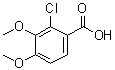 structure of CAS# 52009-53-7, 2-Chloro-3,4-dimethoxybenzoic acid