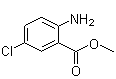 2-氨基-5-氯苯甲酸甲酯分子结构 (CAS 5202-89-1)