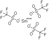 Samarium(III) trifluoromethanesulfonate molecular structure (CAS 52093-28-4)