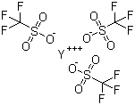 三氟甲磺酸钇(III)分子结构 (CAS 52093-30-8)