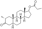 structure of CAS# 521-12-0, Dromostanolone propionate