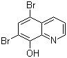 5,7-Dibromoquinolin-8-ol molecular structure (CAS 521-74-4)