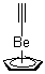 Cyclopentadienylberyllium acetylene molecular structure (CAS 52140-36-0)