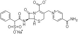 structure of CAS# 52152-93-9, Cefsulodine sodium