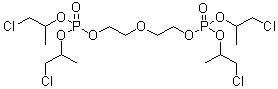 氧基双-2,1-乙烷二基-双磷酸 四(2-氯-1-甲基乙基)酯分子结构 (CAS 52186-00-2)
