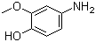 structure of CAS# 52200-90-5, 4-Amino-2-methoxyphenol