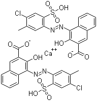 CAS # 52202-90-1, Pigment Red 52:1, 4-[2-(4-Chloro-5-methyl-2-sulfophenyl)azo]-3-hydroxy-2-naphthalenecarboxylic acid calcium salt