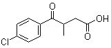 structure of CAS# 52240-25-2, 4-(4-Chlorophenyl)-3-methyl-4-oxobutanoic acid