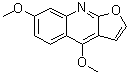 structure of CAS# 523-66-0, 4,7-Dimethoxyfuro[2,3-b]quinoline