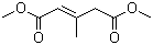 3-甲基戊-2-烯二酸二甲酯分子结构 (CAS 52313-87-8)