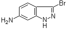 structure of CAS# 52347-72-5, 6-Amino-3-bromo-1H-indazole