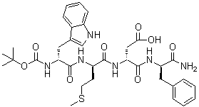 CAS # 5235-22-3, N-(tert-Butoxycarbonyl)-D-tryptophyl-D-methionyl-D-aspartyl-D-phenylalaninamide