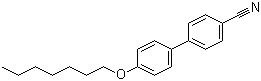 4'-Heptyloxy-4-cyanobiphenyl molecular structure (CAS 52364-72-4)