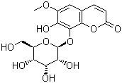 秦皮甙分子结构 (CAS 524-30-1)