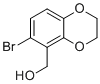 (6-Bromo-2,3-dihydro-1,4-benzodioxin-5-yl)methanol molecular structure (CAS 524005-43-4)